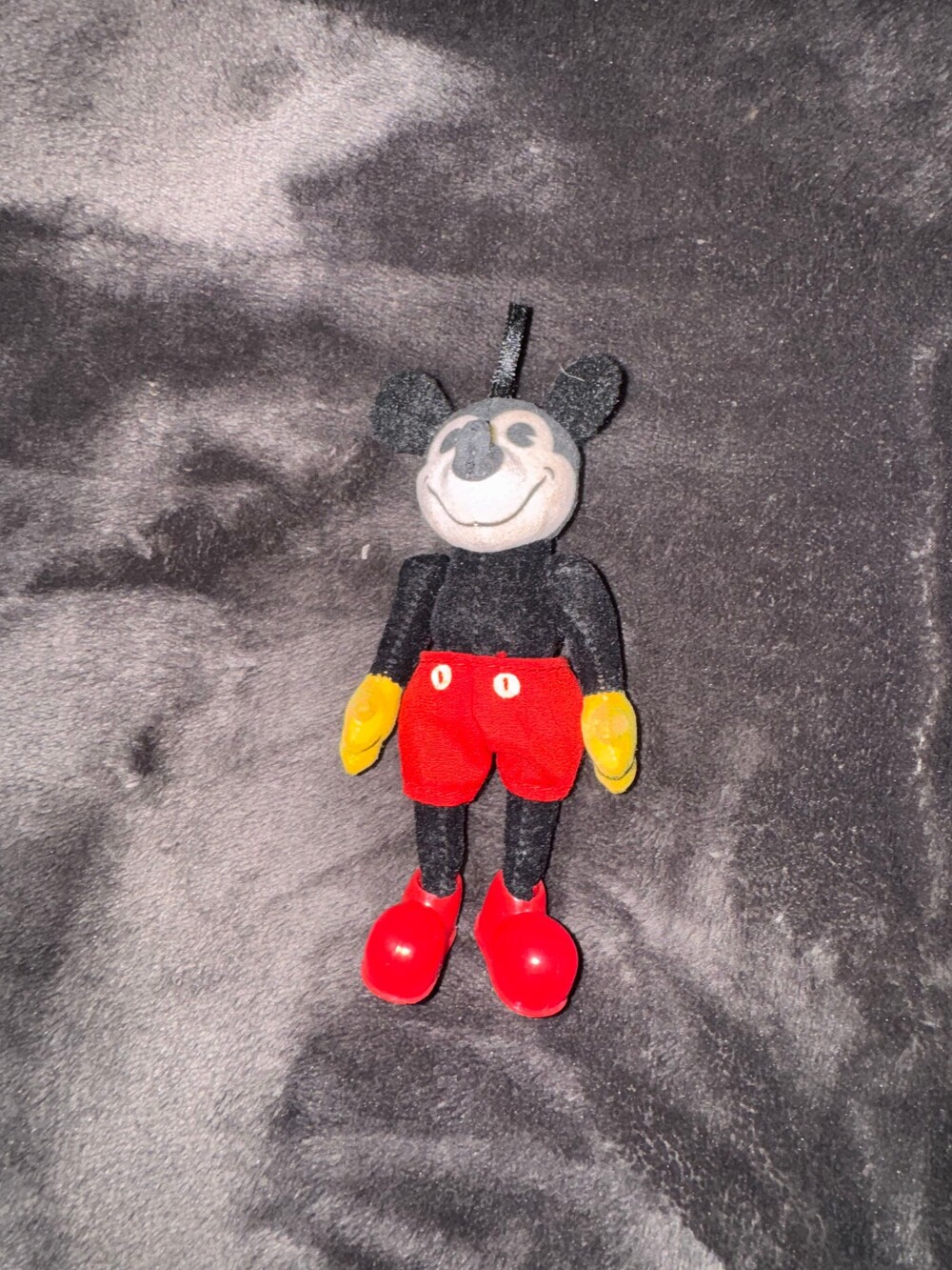 2001 Hallmark Mickey Mouse Plush ornament Red Shorts Yellow Gloves Soft Stuffed